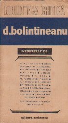 D.Bolintineanu interpretat de...