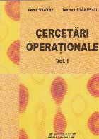 Cercetari operationale, Volumul I