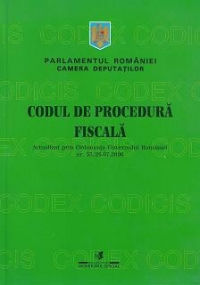 Codul de procedura fiscala Actualizat prin Ordonanta Guvernului Romaniei nr 35 din 26.07.2006