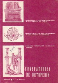 Consfatuirea de Ortopedie, Craiova 16-18 Mai 1991
