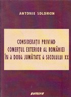 Consideratii privind comertul exterior al Romaniei in a doua jumatate a secolului XX