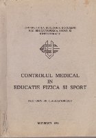 Controlul Medical in Educatie Fizica si Sport