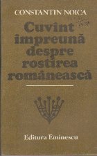 Cuvint Impreuna despre Rostirea Romaneasca