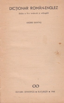 Dictionar roman-englez
