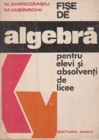 Fise algebra pentru elevi absolventi