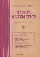coperta Gazeta Matematica, Nr. 9 / 1976