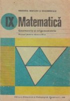 Geometrie si trigonometrie. Manual pentru clasa a IX-a (Editie 1983)