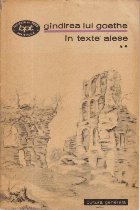 Gindirea lui Goethe in texte alese, Volumul al II-lea