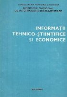 Informatii tehnico-stiintifice si economice, Nr. 2 / 1986