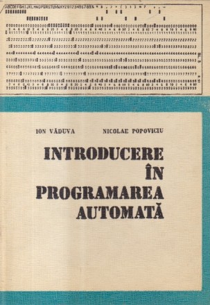 Introducere in programarea automata cu aplicatii la cercetarea stiintifica