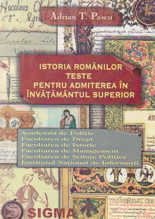 Istoria romanilor - Teste grila pentru admiterea in invatamantul superior