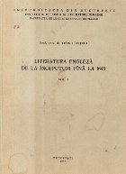 Literatura engleza de la inceputuri pina la 1648, Volumul I (Levitchi)