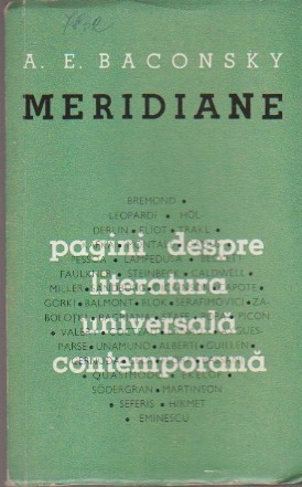 Meridiane - Pagini despre literatura universala contemporana