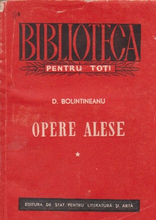 Opere alese (Bolintineanu), Volumul I