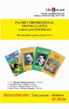 Pachet promotional Editura Cartex - clasa a VI-a (4 carti): 1. Miorita - Balade populare; 2.Poezii - Goga; 3. 