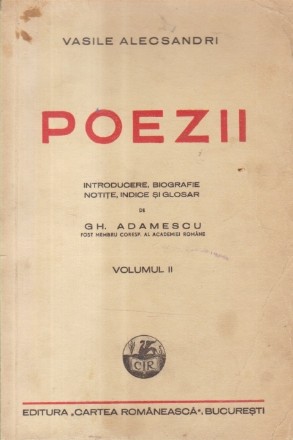 Poezii, Volumul al II-lea (Alecsandri, Editie 1947)