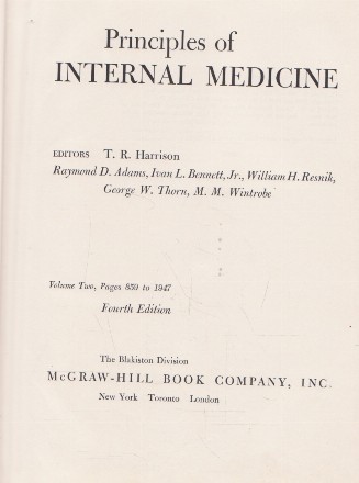 Principles of Internal Medicine, Volume Two, Fourth Edition (Harrison)