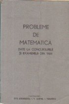 Probleme de matematica date la concursurile si examenele din 1984