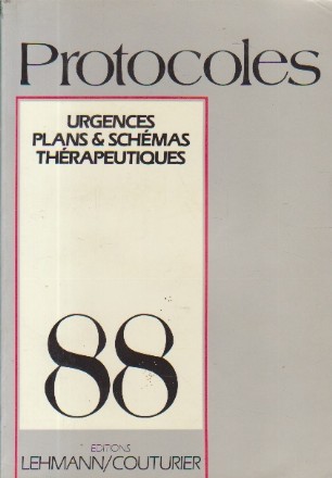 Protocoles 88 - Urgences, Plans and Schemas Therapeutiques