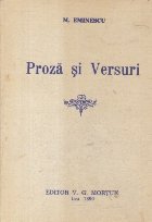 Proza si Versuri (Reeditare Editor V.G. Mortun, Iasi, 1890)
