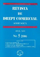 Revista de Drept Comercial, Anul XVI, Nr. 5/2006