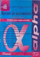 Revista de matematica Alpha, nr. 2/2013