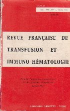 Revue Francaise Transfusion Immuno Hematologie