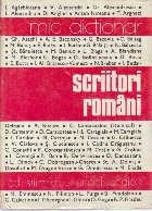 Scriitori romani (Mic dictionar)