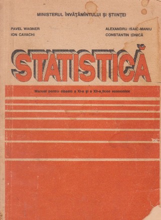 Statistica - manual pentru clasa a XI-a si a XII-a