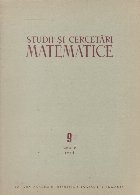 Studii si cercetari matematice, nr. 9, Tomul 24/1972