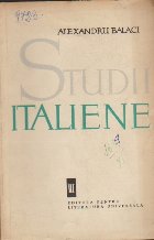 Studii Italiene, Volumul al III-lea