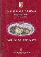 Zilele U.M.F. Craiova, Editia a XXXVI - Volum de Rezumate